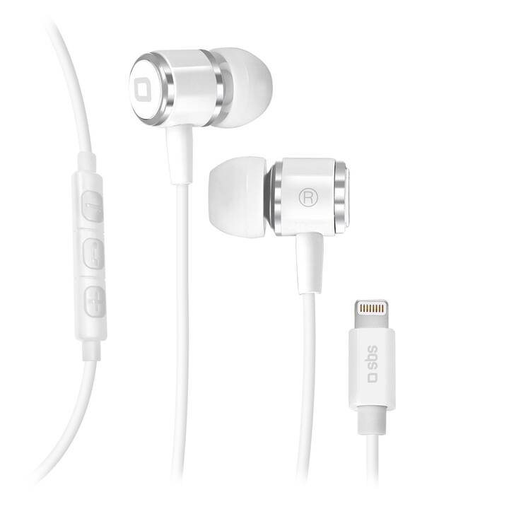 SBS In-Ear-Headset lightning-kábel (In-Ear, fehér)