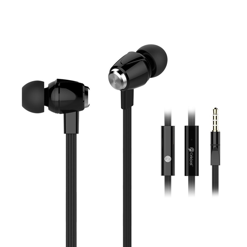 Celebrat® S30 In-Ear headset Fekete