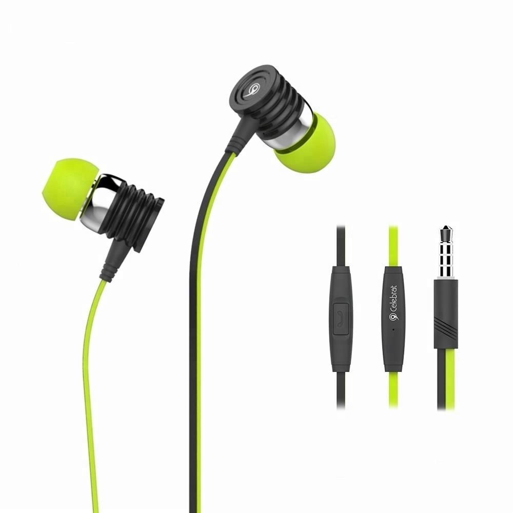 Celebrat® S50 In-Ear headset Zöld 